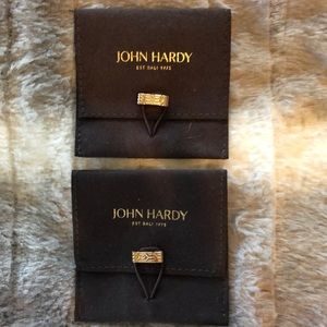 John Hardy Suede Jewelry Pouches.